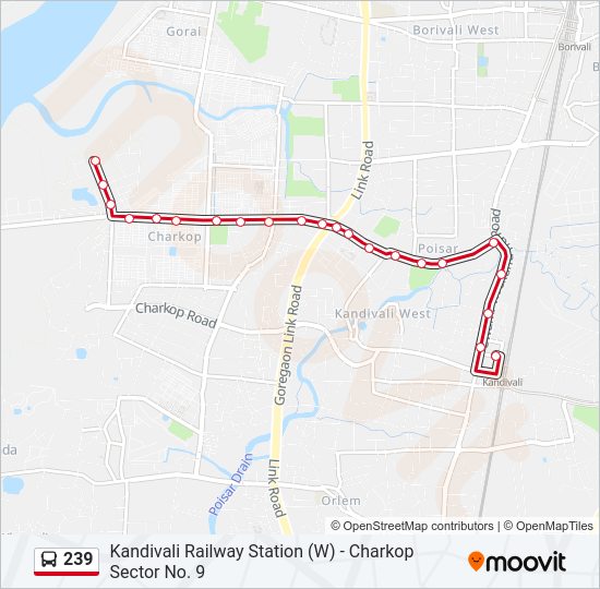 239 bus Line Map