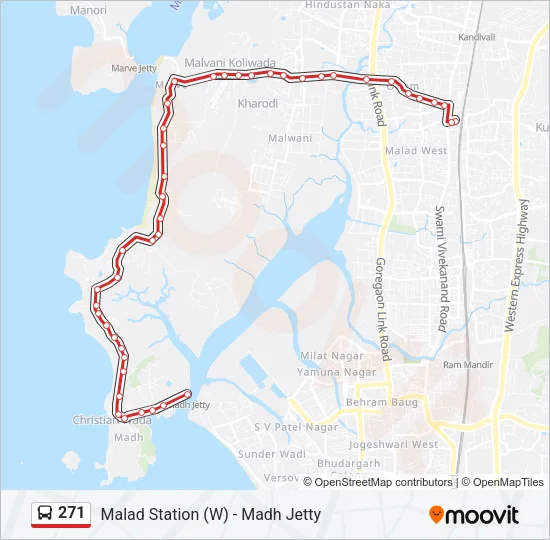 271 Bus Line Map