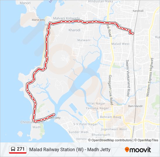 271 Bus Line Map