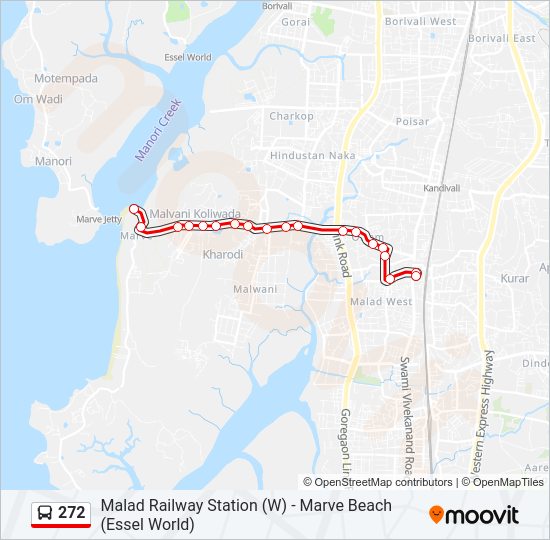 272 bus Line Map