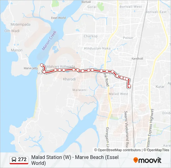 272 Bus Line Map