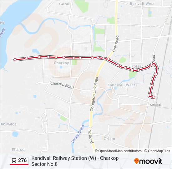 276 Bus Line Map