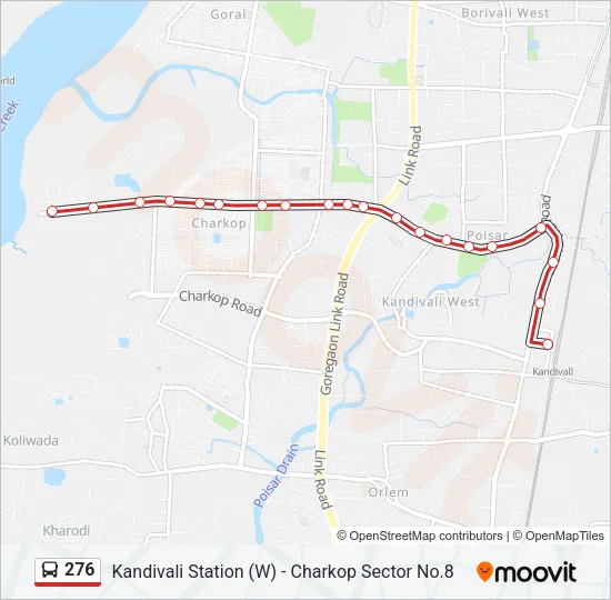 276 Bus Line Map