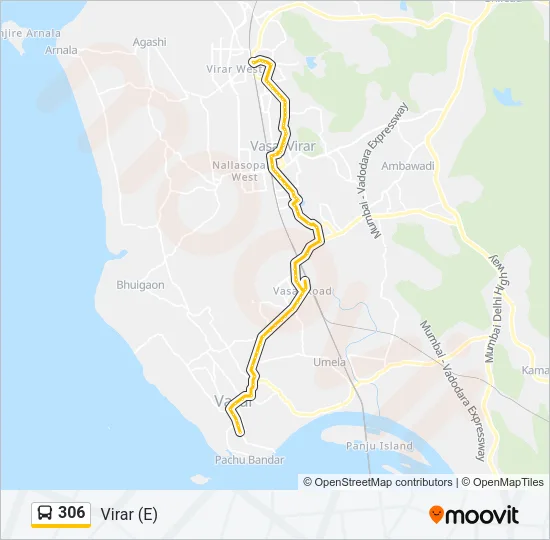 306 Bus Line Map