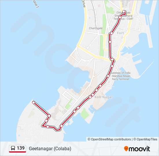 139 Bus Line Map