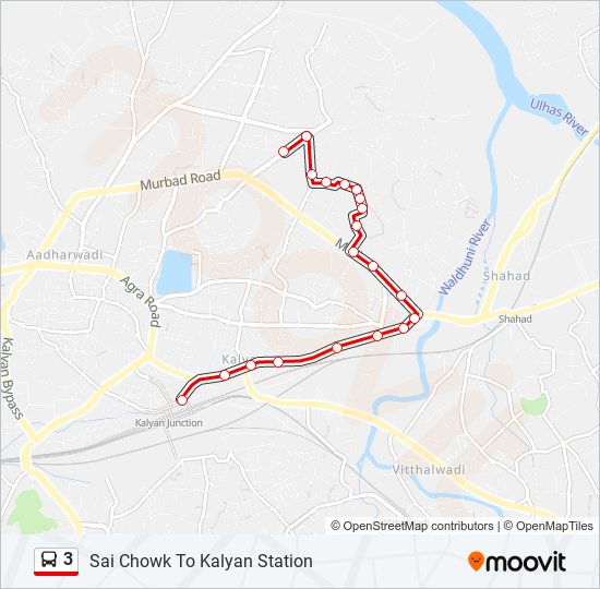 3 bus Line Map