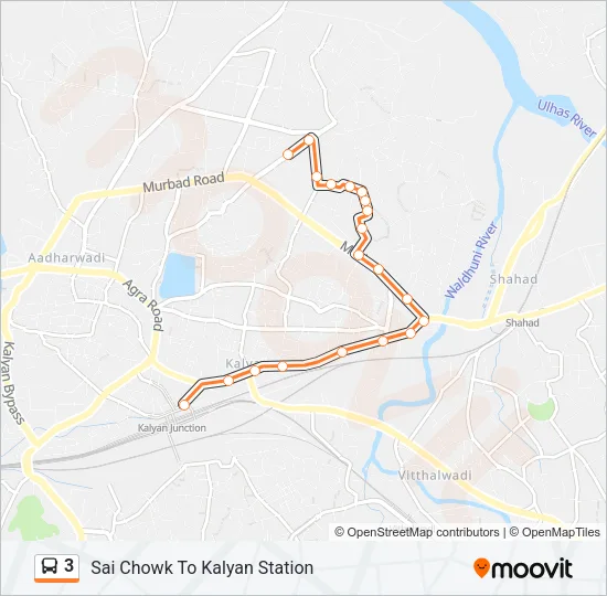 3 Bus Line Map
