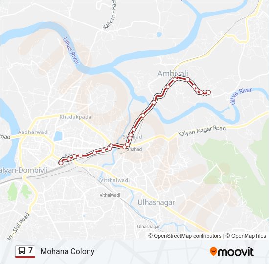 7 bus Line Map