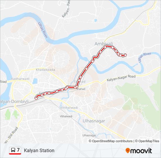 7 Bus Line Map