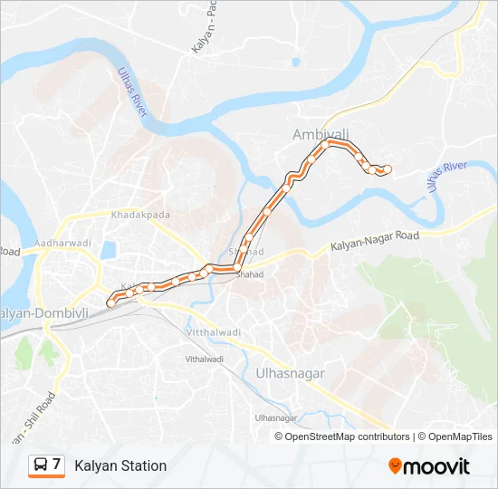 7 Bus Line Map
