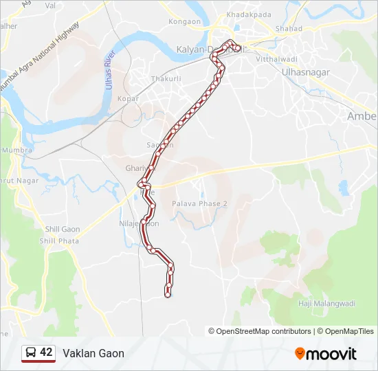 42 Bus Line Map