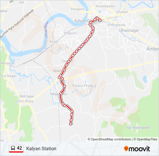 42 Bus Line Map