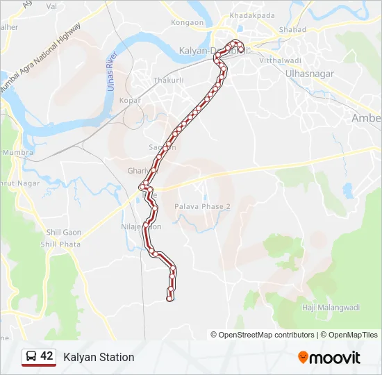 42 Bus Line Map