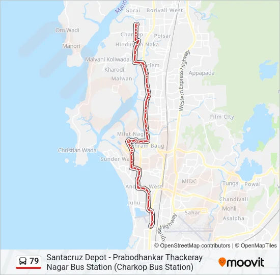 79 Bus Line Map
