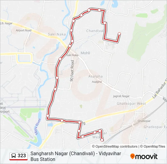 323 Bus Line Map