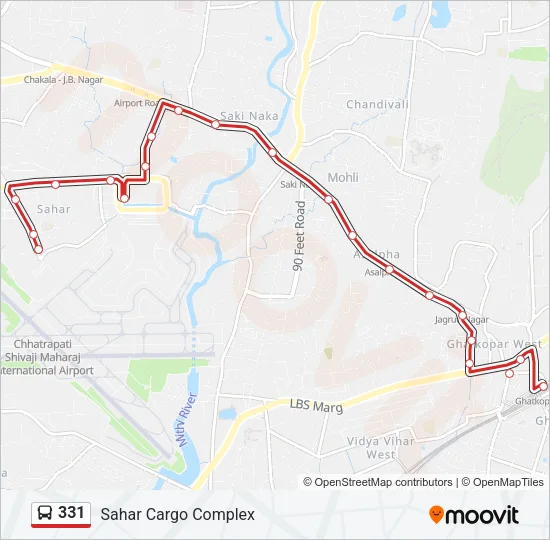 331 Bus Line Map