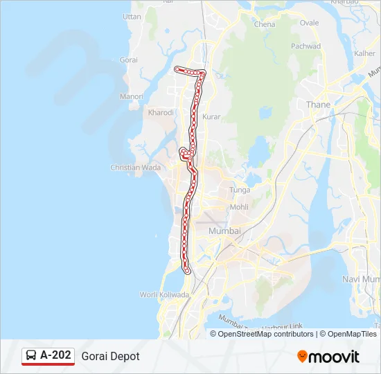 A-202 Bus Line Map
