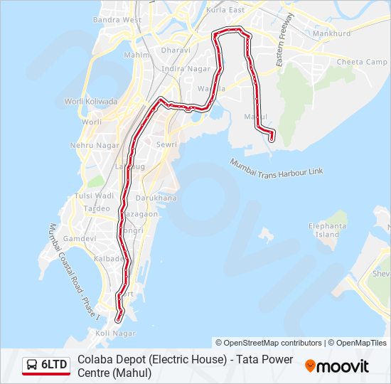 6LTD bus Line Map