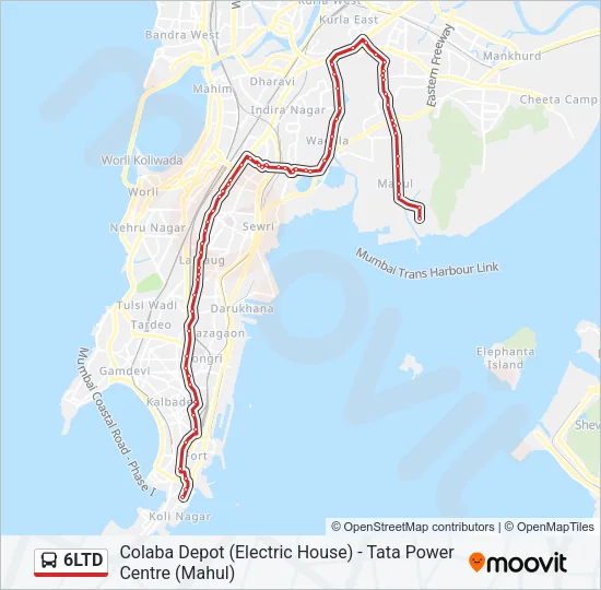 6LTD Bus Line Map