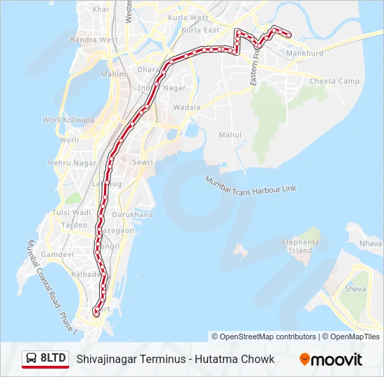 8LTD Bus Line Map