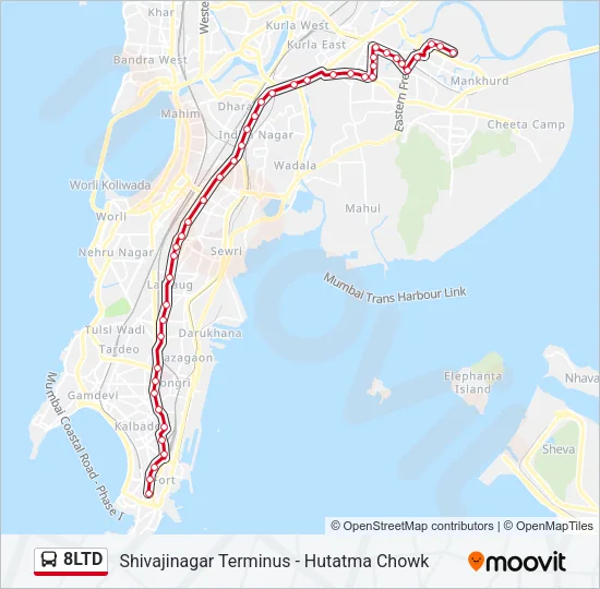 8LTD Bus Line Map