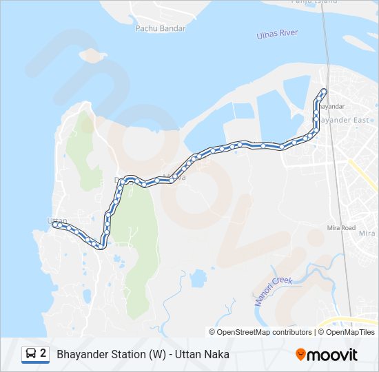 2 Bus Line Map