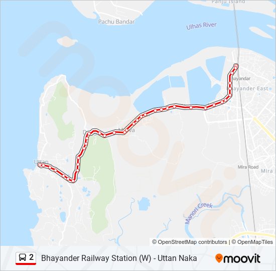 2 bus Line Map