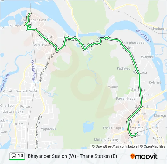 10 Bus Line Map