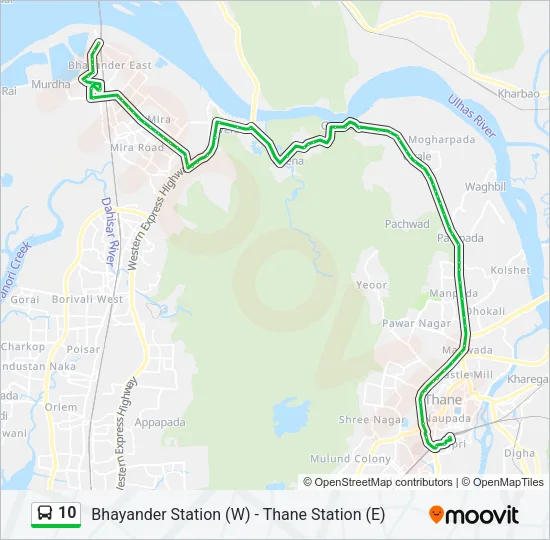 10 Bus Line Map