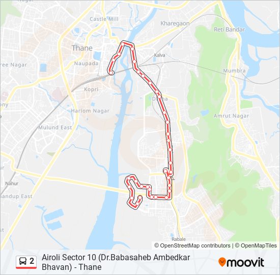 2 Bus Line Map