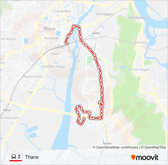 2 Bus Line Map