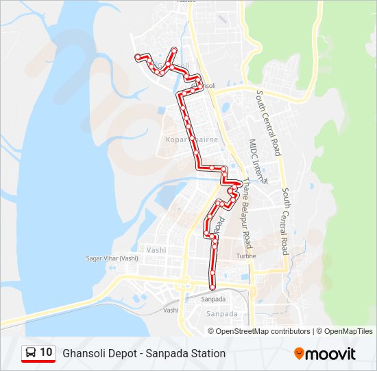 10 Bus Line Map