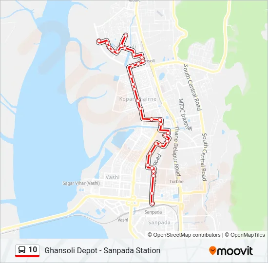 10 Bus Line Map