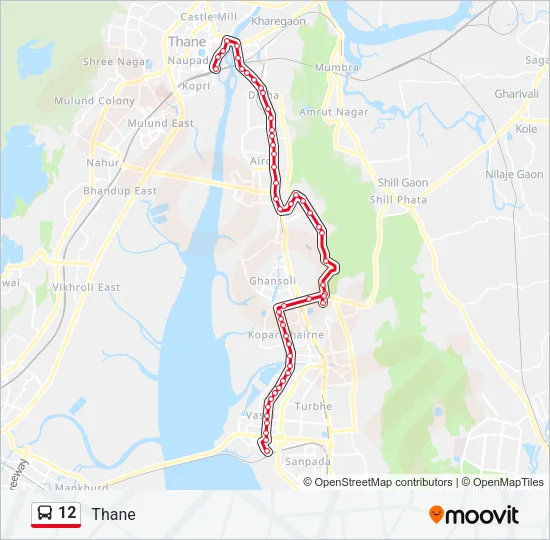 12 Bus Line Map