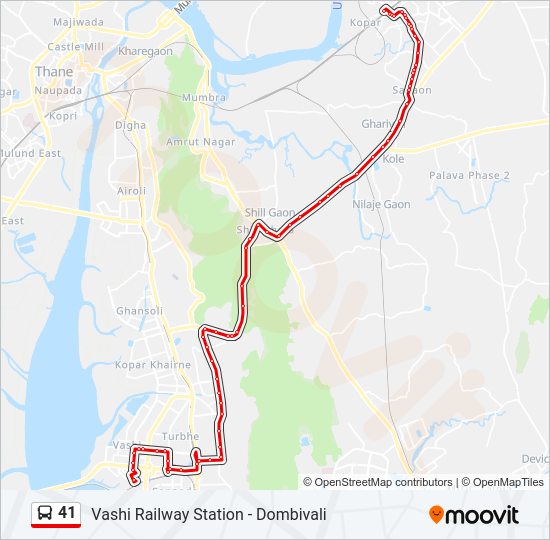 41 Bus Line Map