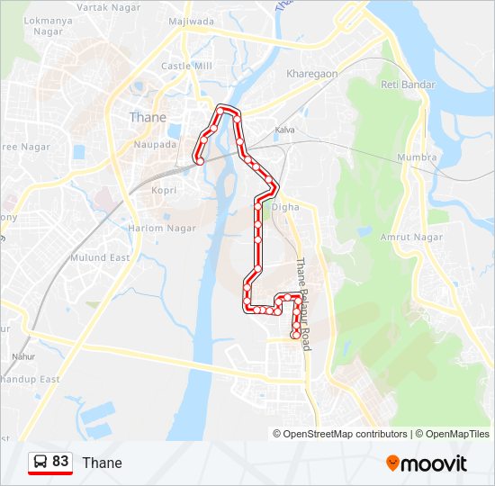 83 Bus Line Map