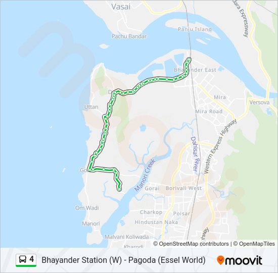 4 Bus Line Map