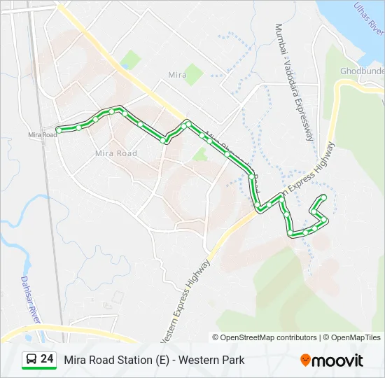24 Bus Line Map