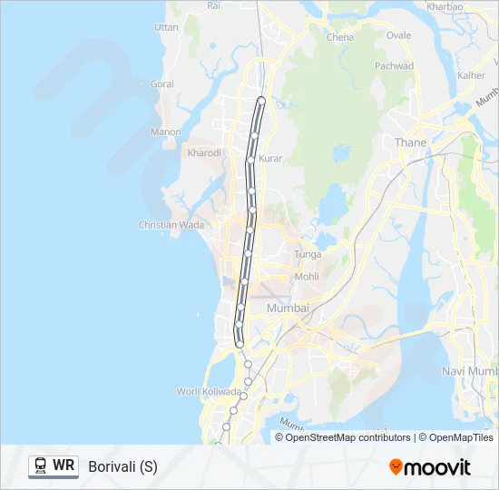 WR Train Line Map