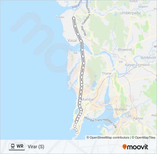 WR Train Line Map