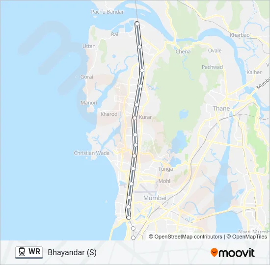 WR Train Line Map