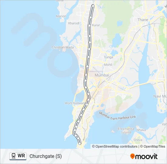 WR Train Line Map