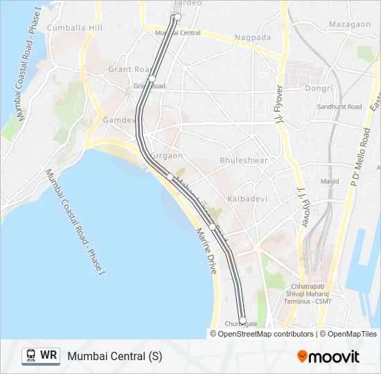 WR Train Line Map