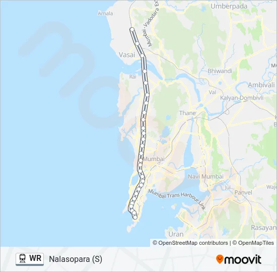 WR Train Line Map