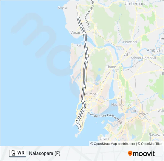 WR Train Line Map