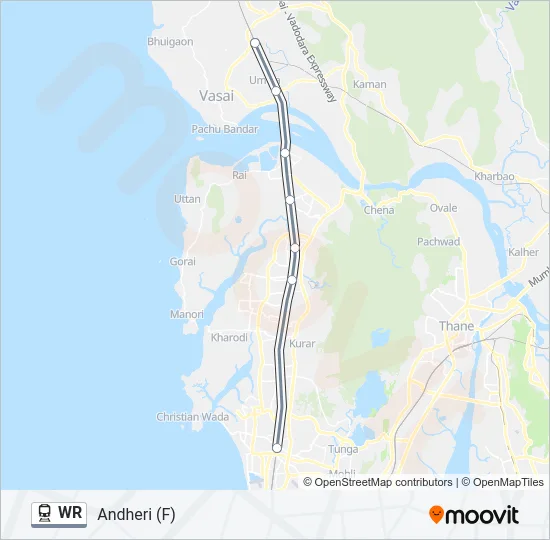 WR Train Line Map