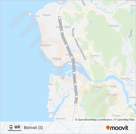 WR Train Line Map