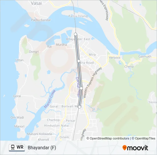 WR Train Line Map