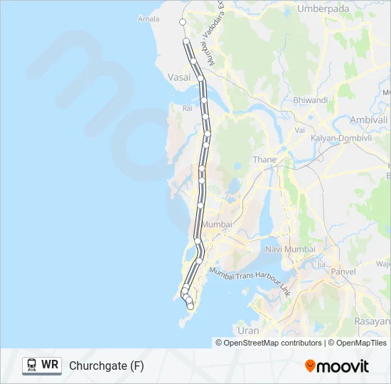 WR Train Line Map