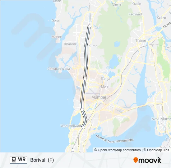 WR Train Line Map